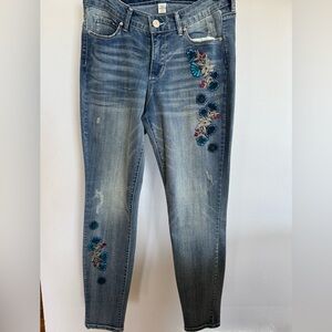 Vintage America BOHO skinny floral jeans new with tags size 6